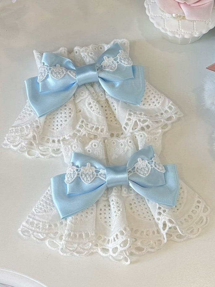 8 Color Options Strawberry Design Bowknot Wrist Cuffs