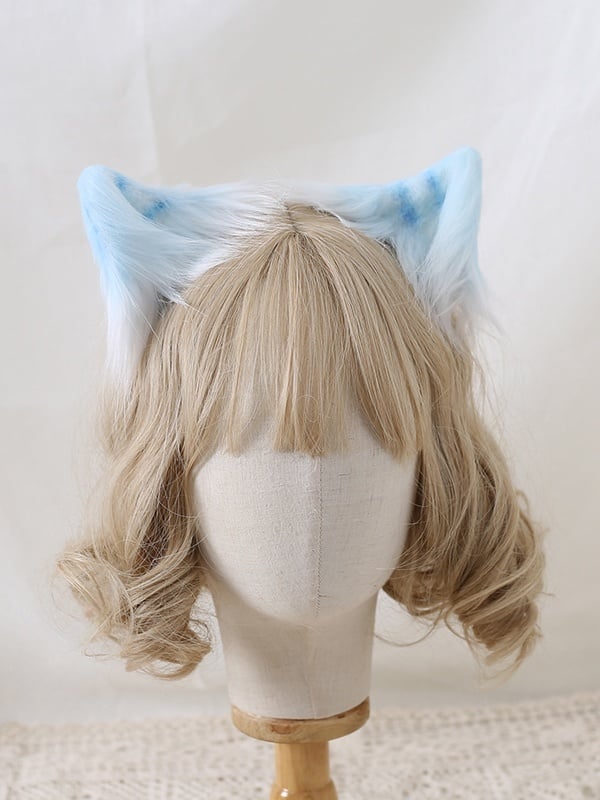 8 Colors Cute Lolita Faux Fur Kitten Ear KC