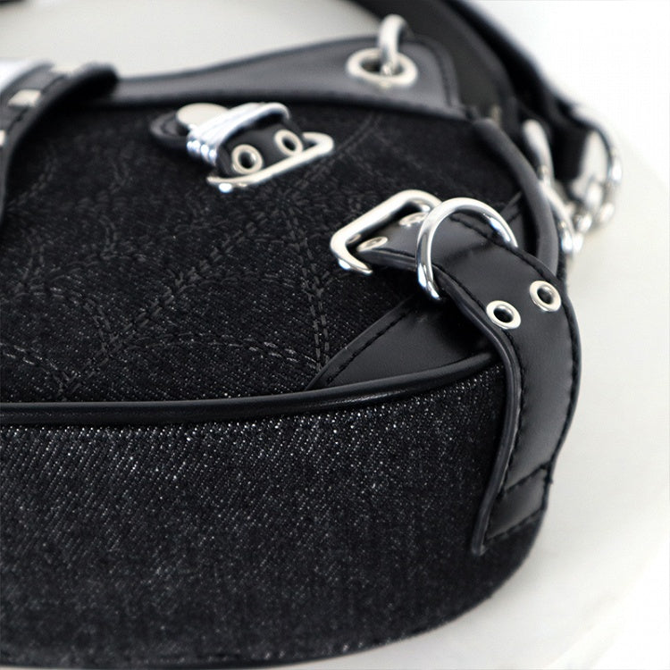 Black Skeleton Kitty Ita Bag