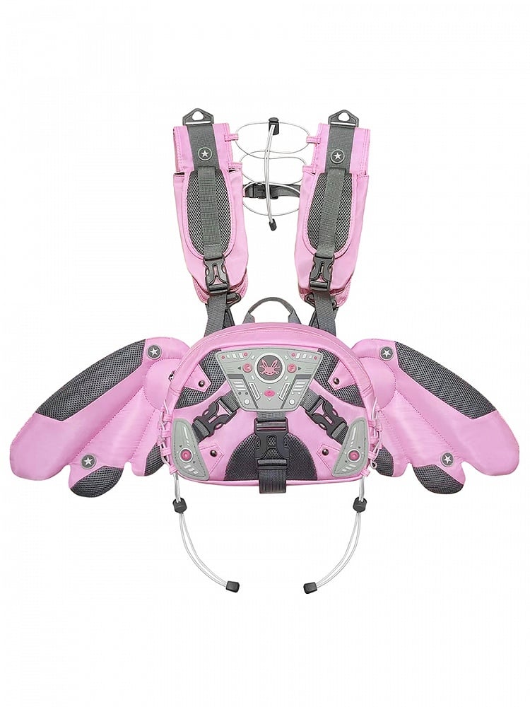 Pink Angel Mech Bag with Detachable Wings & Convertible Strap