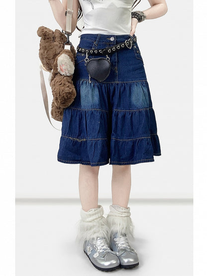 Blue Y2K Denim Skirt