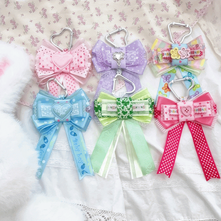 12 Colors Big Bow Ita Bag Charm