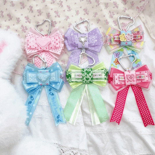 12 Colors Big Bow Ita Bag Charm