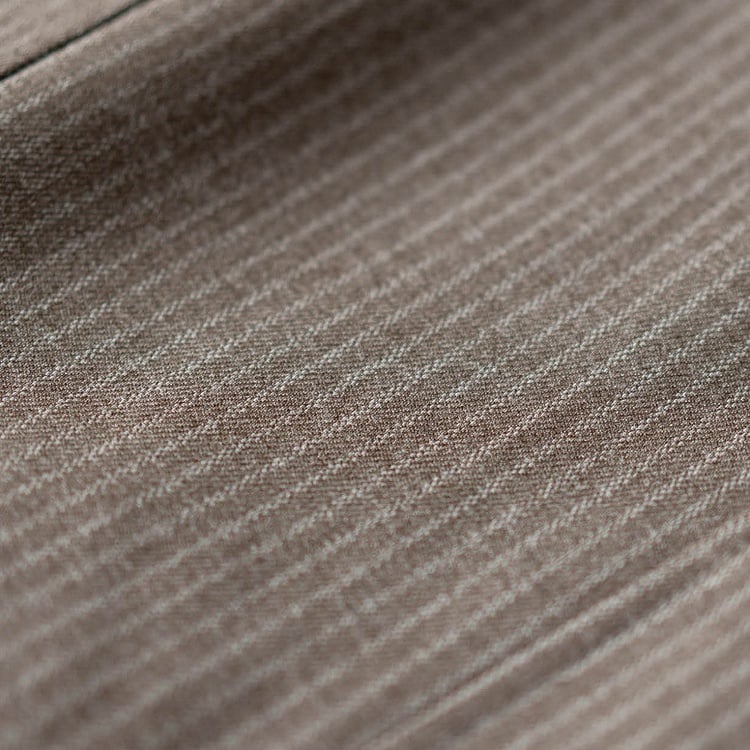 Light Coffee Elegant Under Bust Striped Waistcoat