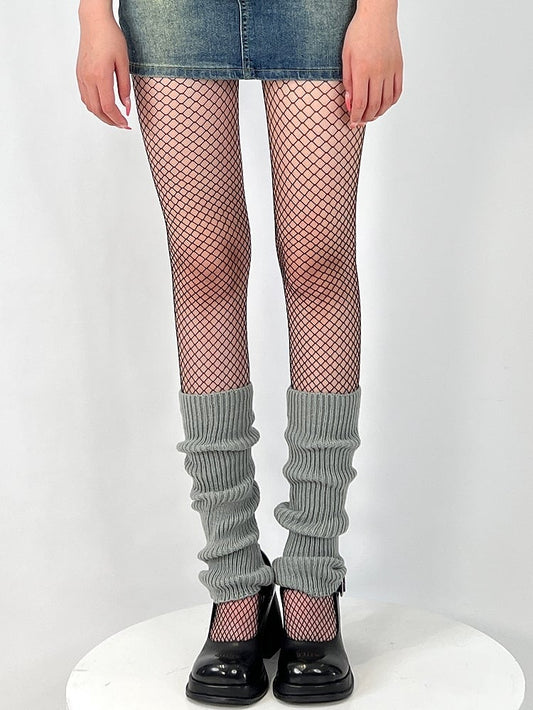 Black/White Y2K Small Version Fishnet Tights