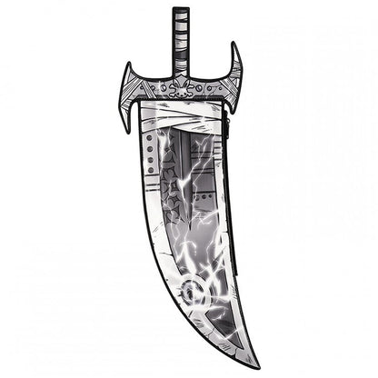 Gray Cartoon Lightning  Knife-Shaped PU Crossbody