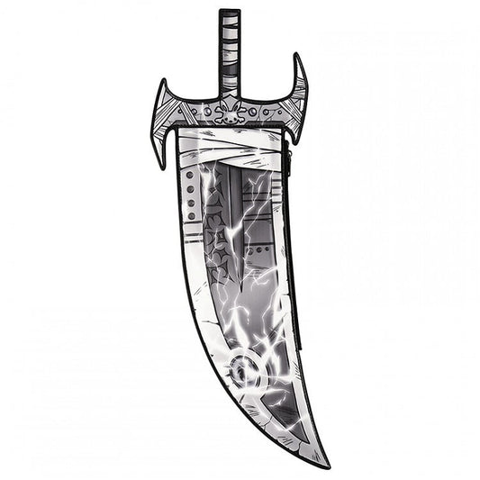 Gray Cartoon Lightning  Knife-Shaped PU Crossbody