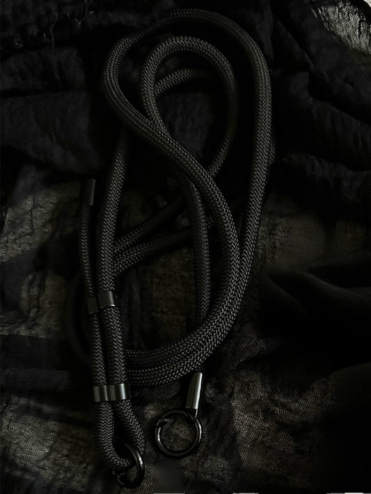 Black Gothic Crossbody Strap