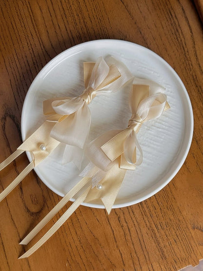 Champagne / Silver / Black&Gold Bowknot Hairclip