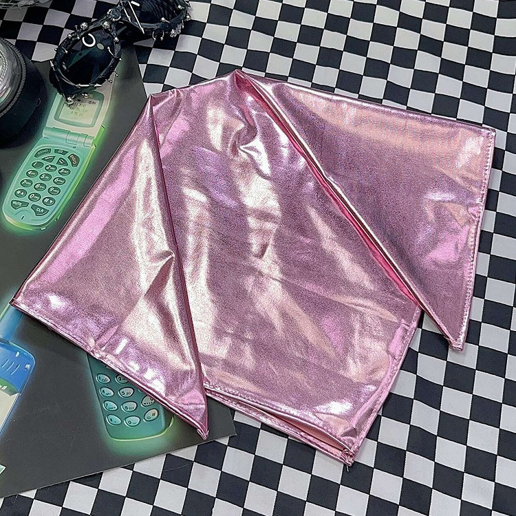 Silver/Pink/Gold/Polished Black Headscarf