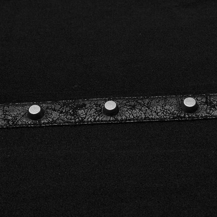 Punk Asymmetric Sleeveless Shirt