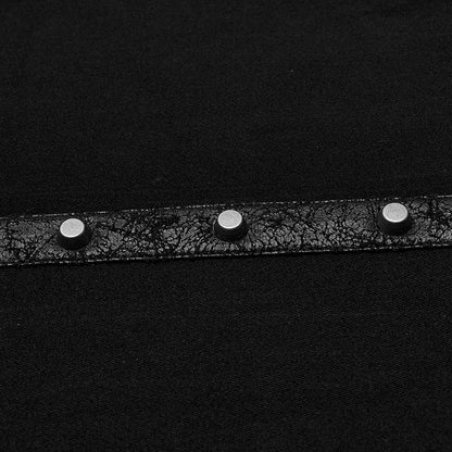 Punk Asymmetric Sleeveless Shirt