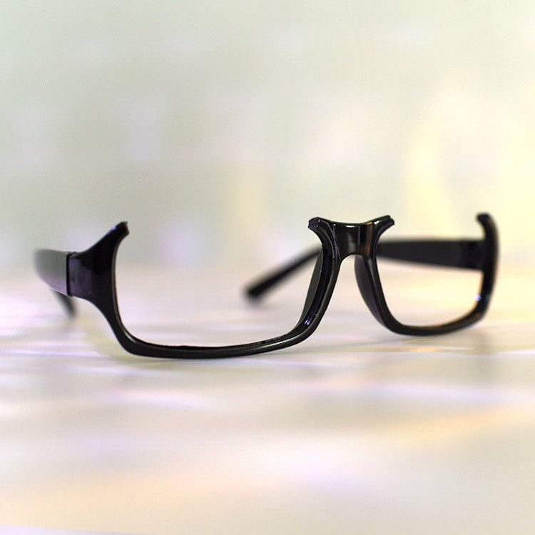 Black Cyberpunk Semi-rimless Glasses Lensless Eyeglasses Frame