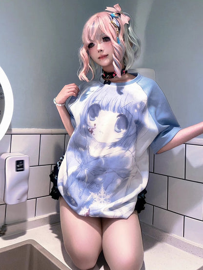 Blue Graphic T-shirt