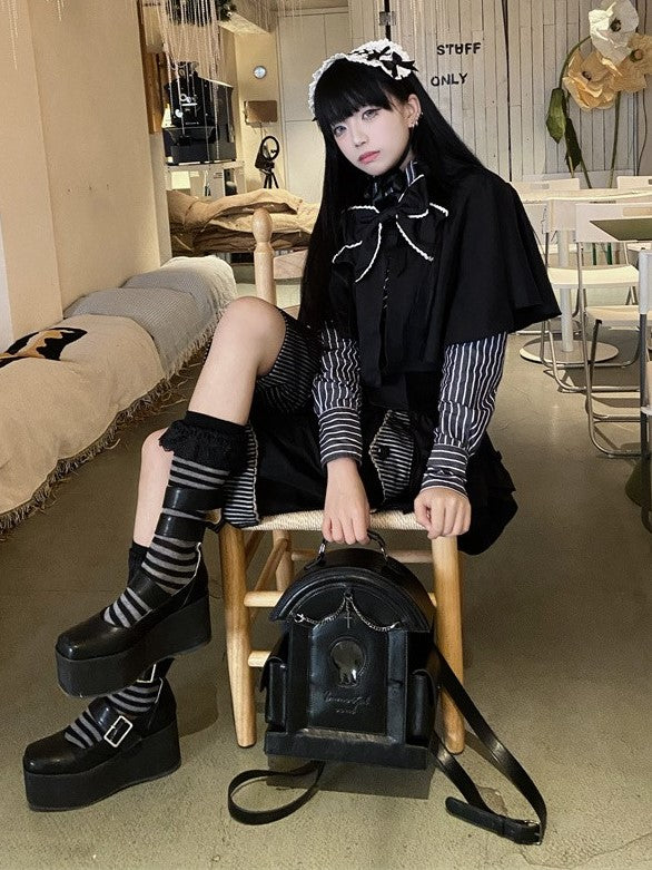 Black Gothic Tombstone-shaped Ita Backpack