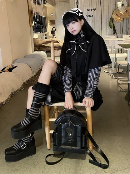 Black Gothic Tombstone-shaped Ita Backpack