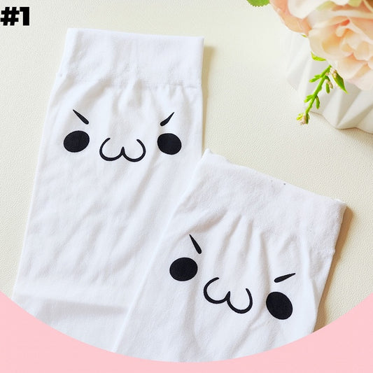 6 Options White Sweet Over Knee Stockings