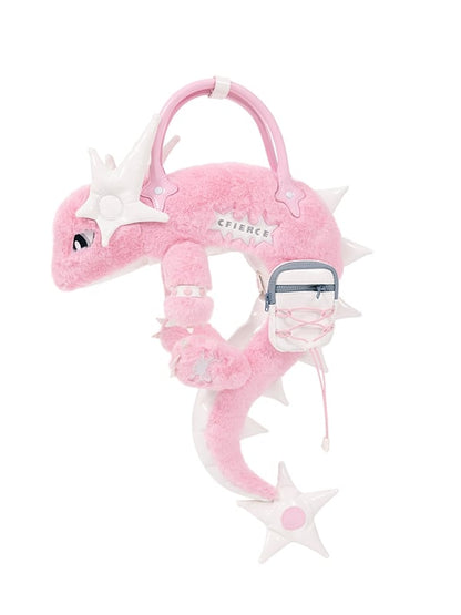 Black/Pink Dragon Crossbody