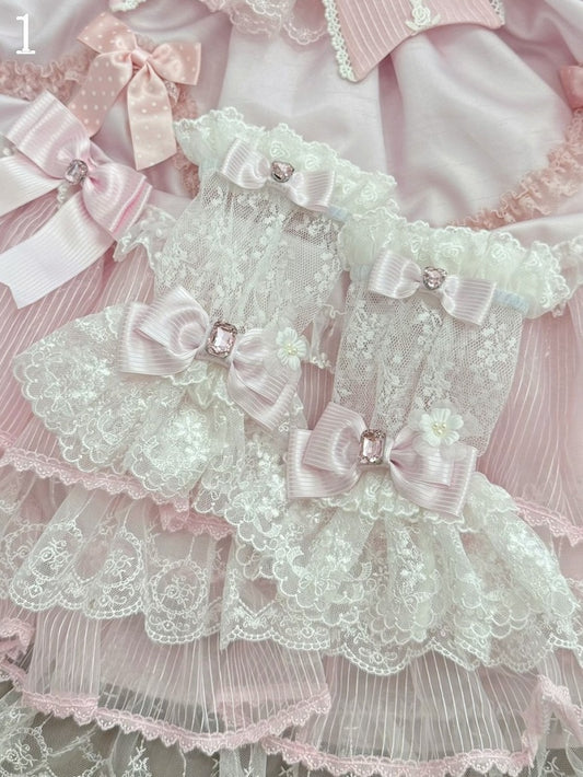 8 Options Bowknot Details Lace Wrist Cuffs