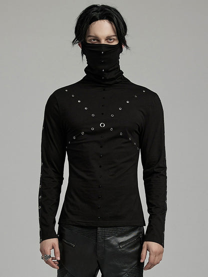 Punk High Collar T-shirt