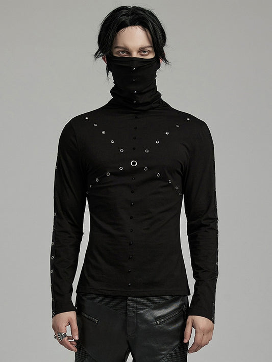 Punk High Collar T-shirt