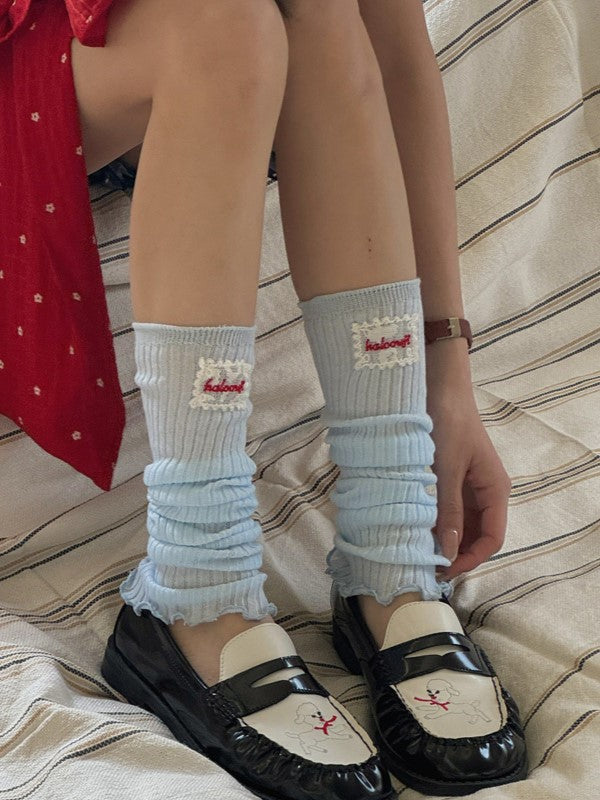 Black/White/Pink/Green/Gray/Milk White Leg Sleeves