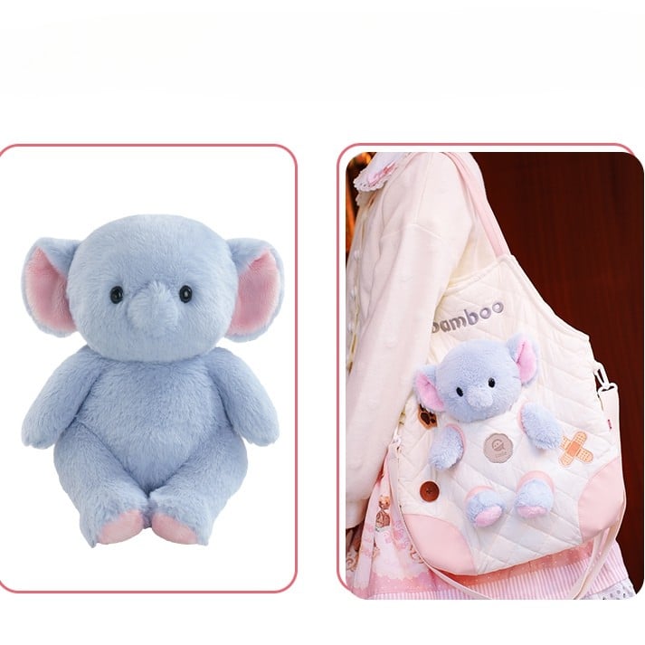 White&Pink Cut-out Design Crossbody Bag With 3 Options Detachable Plushie