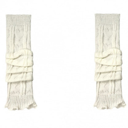 Blue/Yellow/Black/White Knitted Leg Warmers