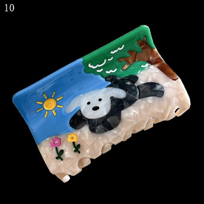 18 Options Bittersweet Animal Pattern Claw Clips