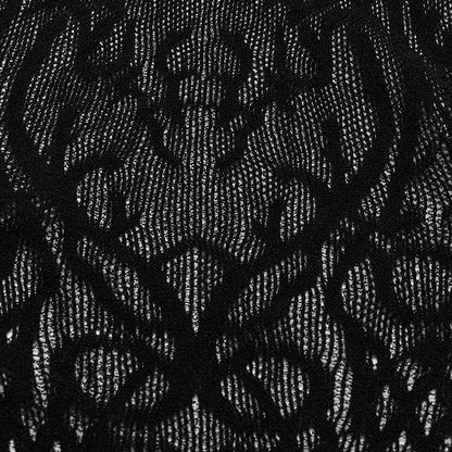 Black Goth Knitted Dress