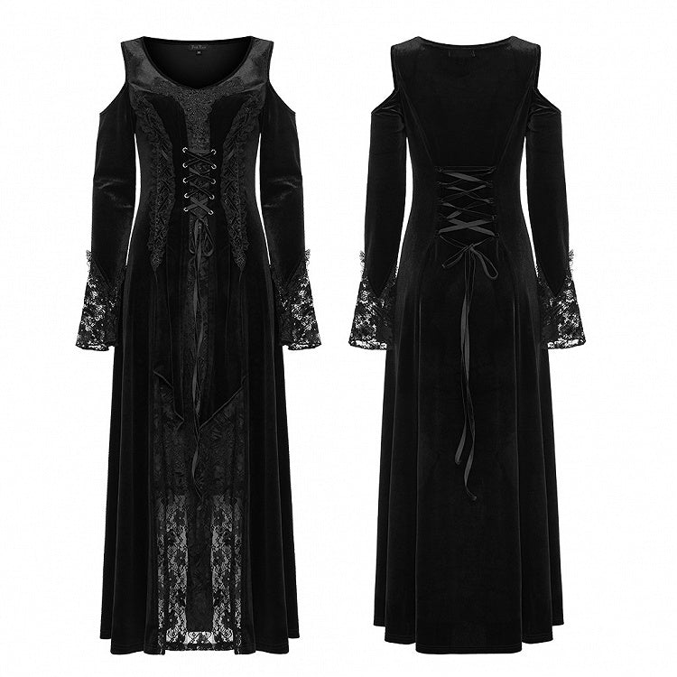 Plus Size Goth Black Lace Dress