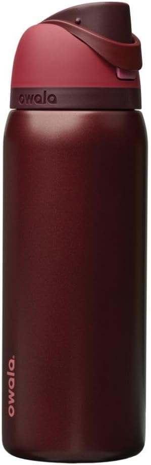 Owala FreeSip Insulated Stainless Steel Water Bottle with Straw for Sports, Travel, and School BPA-Free Sports Water Bottle, 24 oz, Beach House