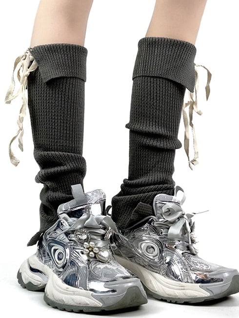 5 Color Options Knitted Leg Warmers