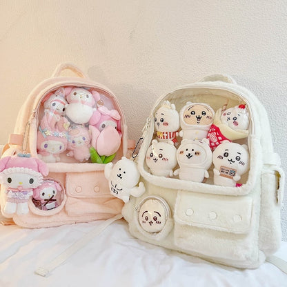 Pink Plush Ita Backpack