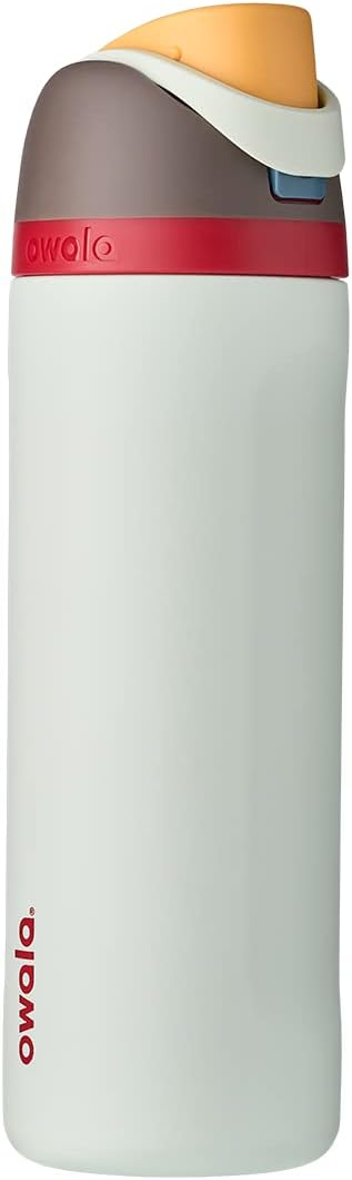 Owala FreeSip Insulated Stainless Steel Water Bottle with Straw for Sports, Travel, and School BPA-Free Sports Water Bottle, 24 oz, Beach House