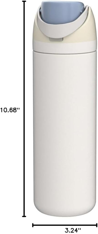 Owala FreeSip Insulated Stainless Steel Water Bottle with Straw for Sports, Travel, and School BPA-Free Sports Water Bottle, 24 oz, Beach House