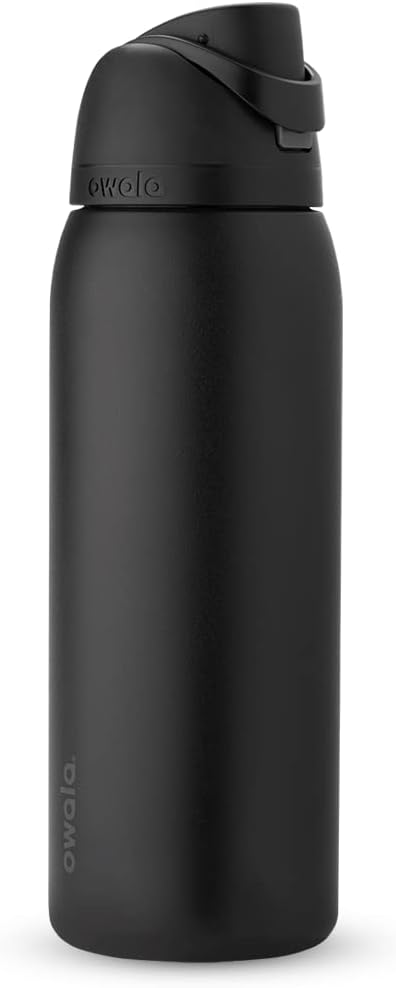 Owala FreeSip Insulated Stainless Steel Water Bottle with Straw for Sports, Travel, and School BPA-Free Sports Water Bottle, 24 oz, Beach House