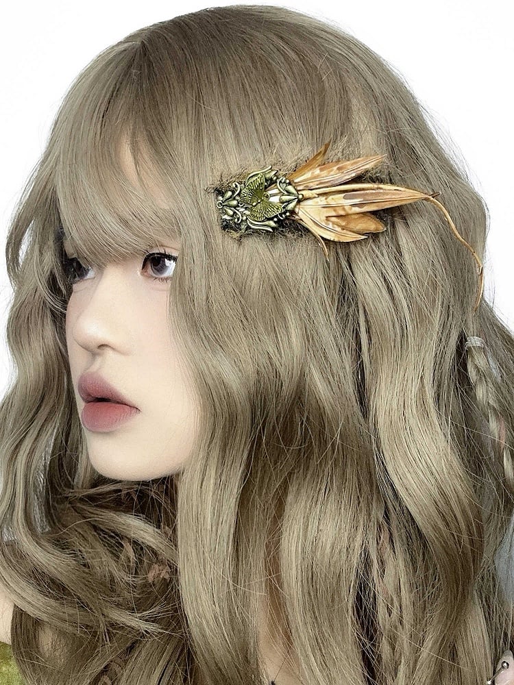 Brown Leaf Hairclip
