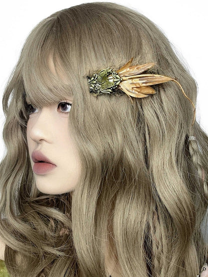 Brown Leaf Hairclip