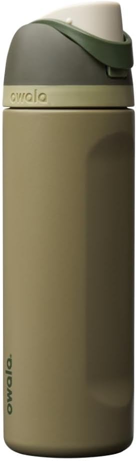 Owala FreeSip Insulated Stainless Steel Water Bottle with Straw for Sports, Travel, and School BPA-Free Sports Water Bottle, 24 oz, Beach House