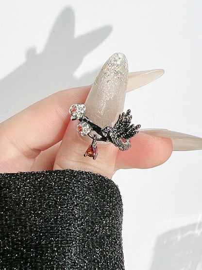 7 Options Raven Design Gothic Ring