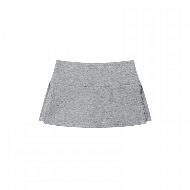 Gray Mini Bodycon Skirt