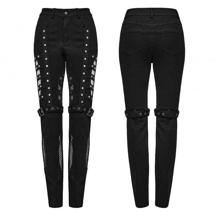 Black Punk Hollow Washed Jeans