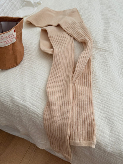 White/Apricot/Coffee/Light Grey/Dark Grey/Black Knitted Leg Warmers