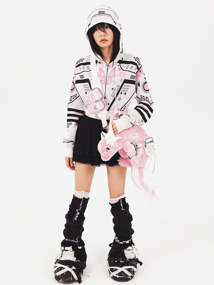 Black/Pink Dragon Crossbody