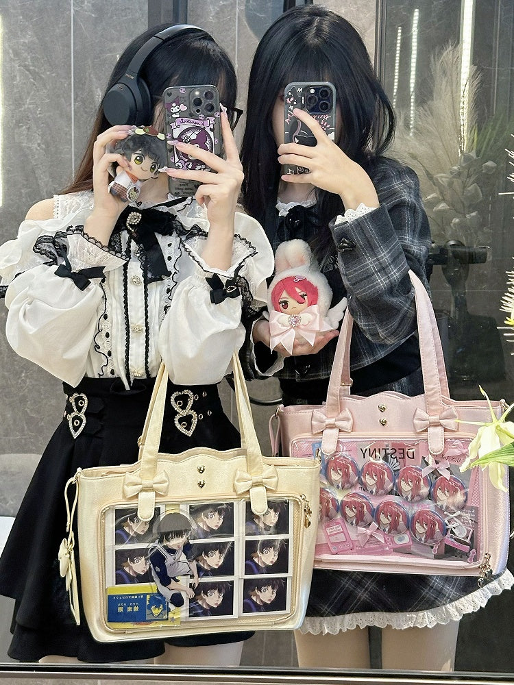 7 Colors Large Capacity Bowknots Crossbody Ita Bag