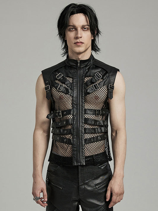 Punk Handsome Hollow Vest