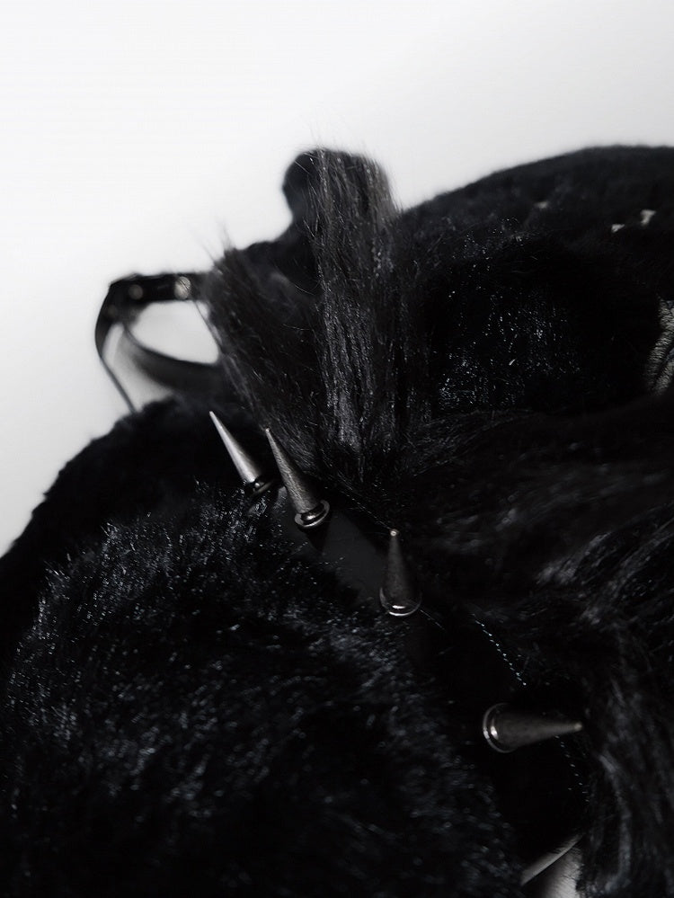 Black Spider Plush Backpack