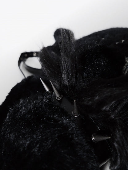 Black Spider Plush Backpack