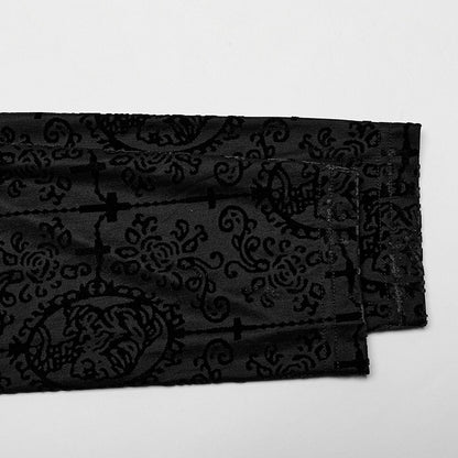 Black Goth High Collar T-shirt